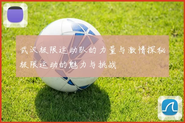 武汉极限运动队的力量与激情探秘极限运动的魅力与挑战